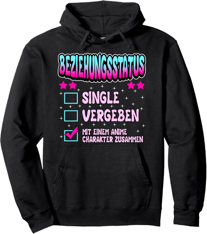 Lustig Mit einem Anime Charakter zusammen Figur Spruch Weeb Pullover Hoodie