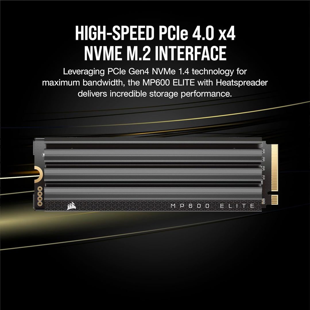 CORSAIR MP600 ELITE 4TB M.2 PCIe Gen4 x4 NVMe SSD – M.2 2280 – Bis zu 7.000MB/Sek. Sequentielles Les