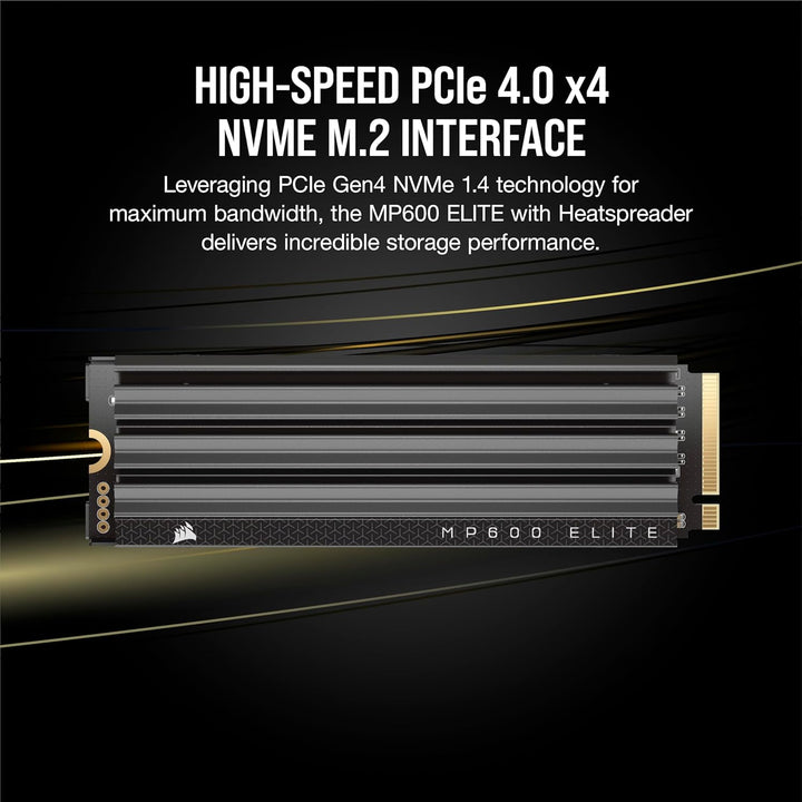 CORSAIR MP600 ELITE 4TB M.2 PCIe Gen4 x4 NVMe SSD – M.2 2280 – Bis zu 7.000MB/Sek. Sequentielles Les