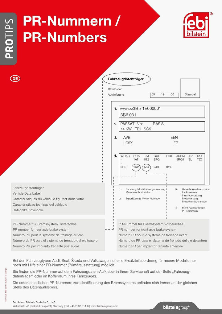 febi bilstein 08553 Bremsscheibensatz , 2 Bremsscheiben