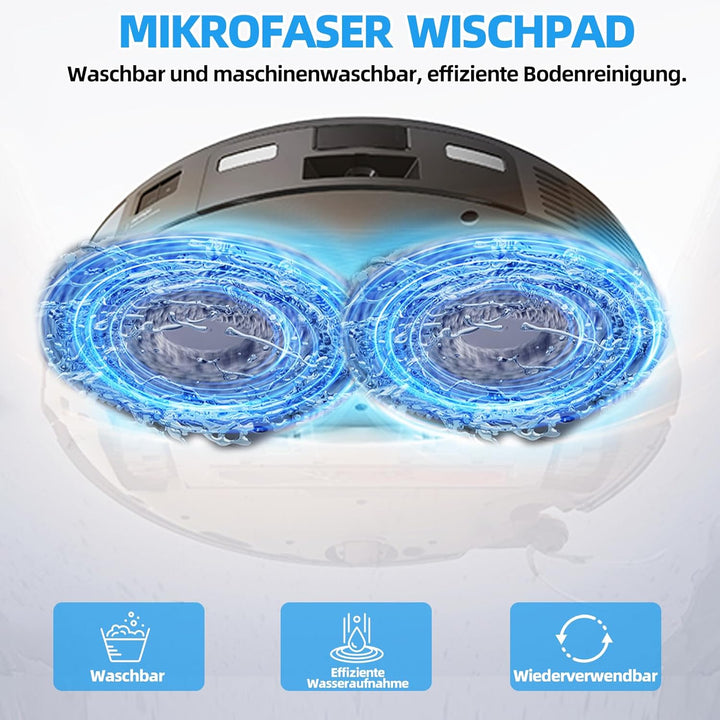 28 Stück Zubehör für Roborock Saros 10R / Qrevo CurvX/Qrevo Curv 2 Pro Saugroboter, Ersatzubehör 4 H