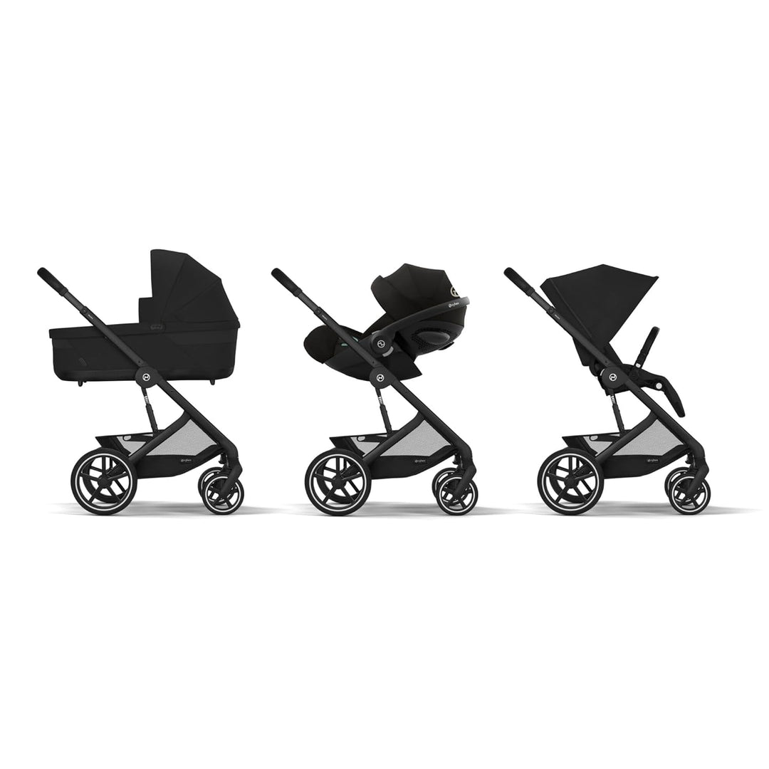 CYBEX Gold Kinderwagen Balios S Lux, Ergonomische Liegeposition, Einhand-Gurtsystem, Ab Geburt bis 2