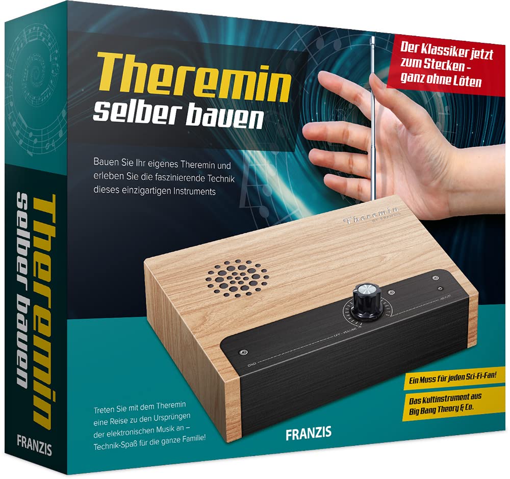 FRANZIS 67105 - Theremin selber bauen - Bausatz ohne Löten - selbst das kultige Musik-Instrument bau