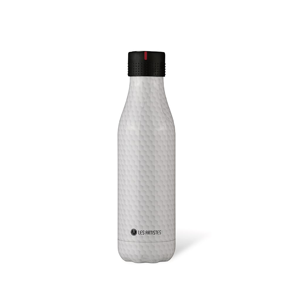 Les Artistes Paris Bottle Up Isolierflasche aus Edelstahl und Polypropylen in der Farbe Bienenwabe 5