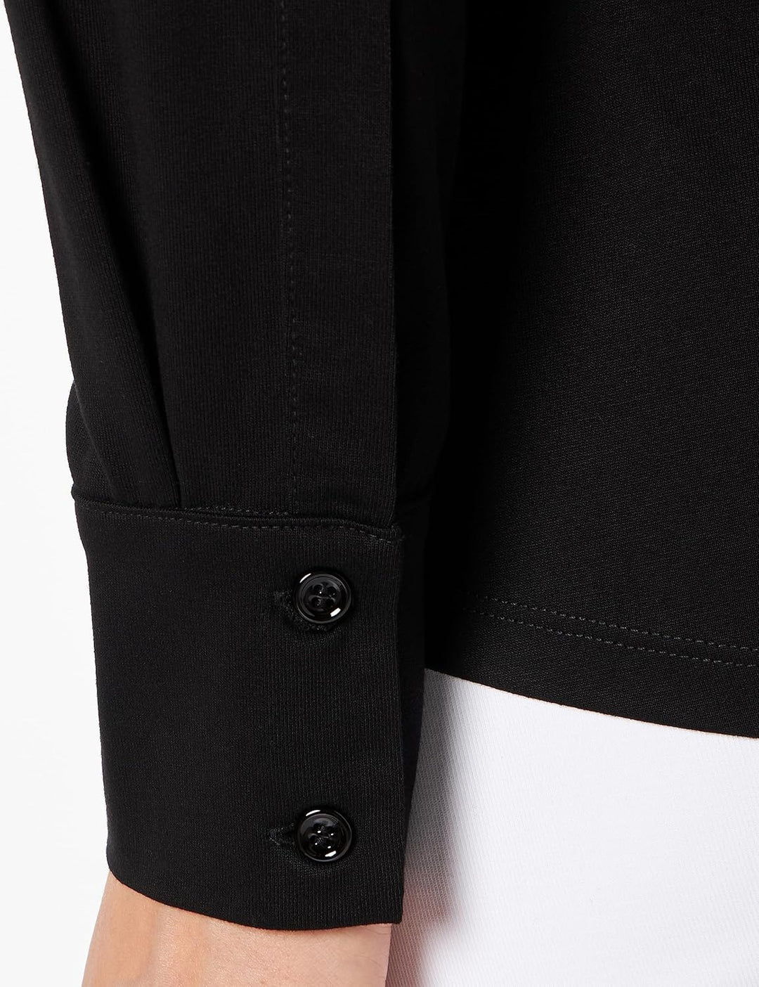 Seidensticker Damen Bluse - City Bluse - Hemdbluse - Regular Fit - Langarm - Uni - Stretch 36 Schwar