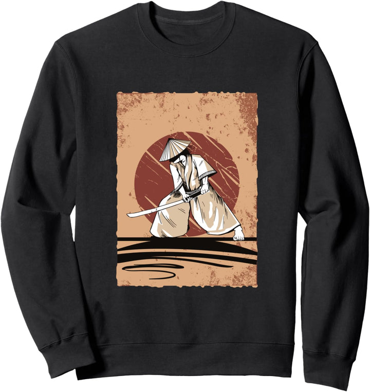 Japanischer Samurai Krieger mit japanischer Samurai Ronin Sweatshirt