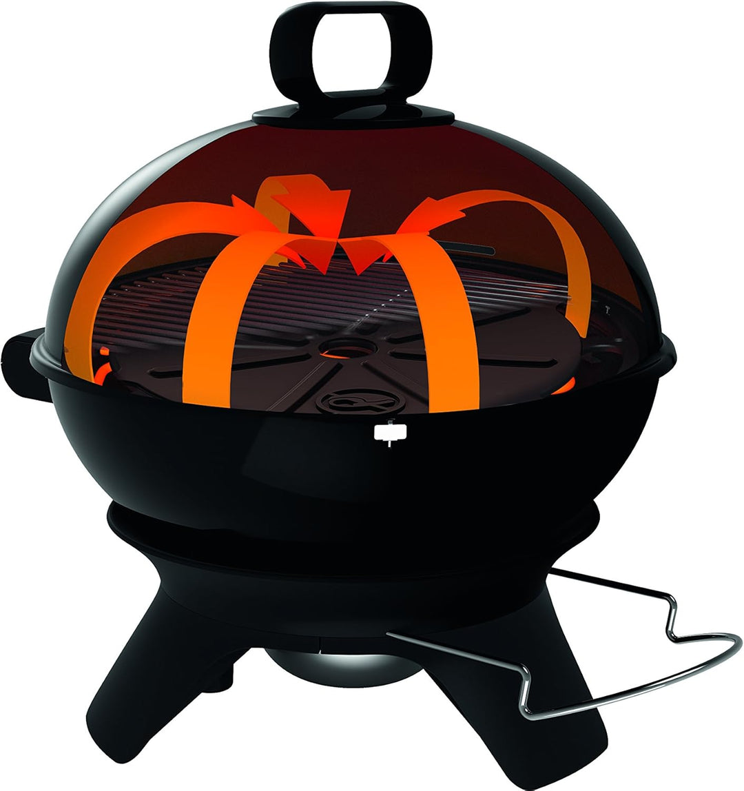 Tefal BG9108 Aromati-Q 3in1, elektrischer Kugelgrill zum Grillen, Braten und Räuchern, Tischversion