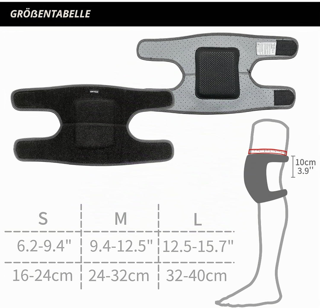 ONTYZZ Kinder Knieschützer Jungen Mädchen Einstellbar Weich Knieschoner mit Verdickten SBR Pad Guard