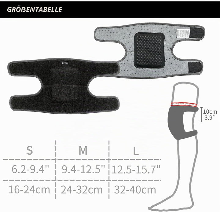 ONTYZZ Kinder Knieschützer Jungen Mädchen Einstellbar Weich Knieschoner mit Verdickten SBR Pad Guard