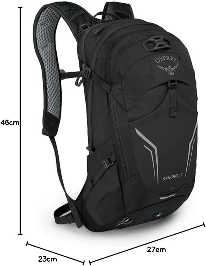Osprey Europe Herren Syncro 12 Backpack Schwarz, Schwarz