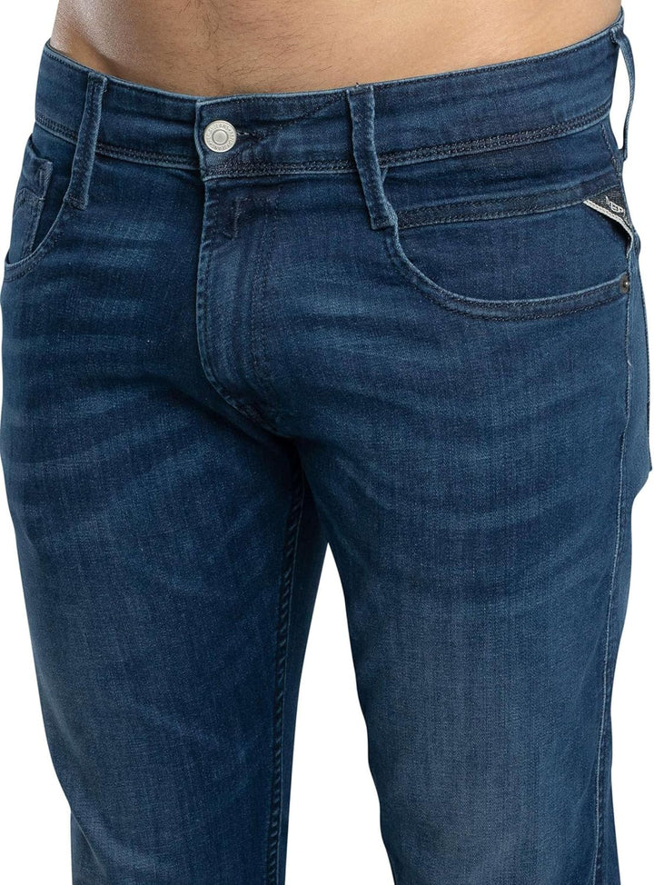 Replay Herren Jeans Anbass Slim-Fit mit Power Stretch 30W / 30L Medium Blue 009, 30W / 30L Medium Bl