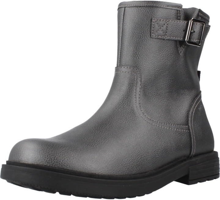 Geox Damen J Eclair Girl B Biker Boots 26 EU Gun, 26 EU Gun