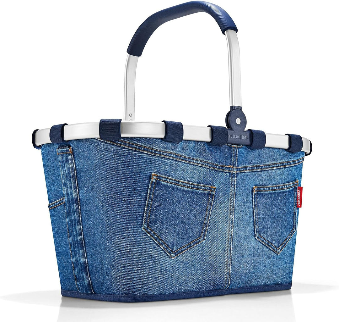 reisenthel Angebot Einkaufskorb carrybag Plus passendes Cover Sichtschutz Abdeckung (Jeans) Blau, Bl
