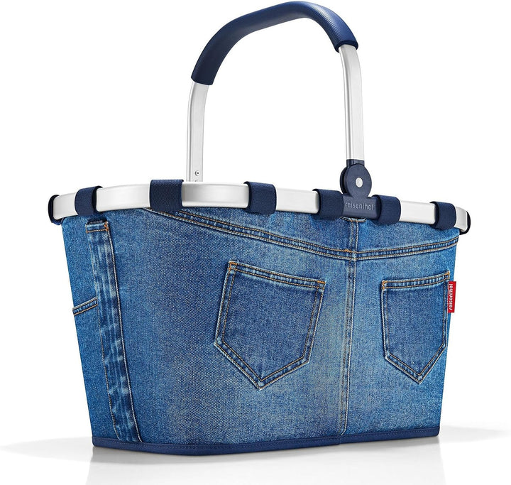 reisenthel Angebot Einkaufskorb carrybag Plus passendes Cover Sichtschutz Abdeckung (Jeans) Blau, Bl