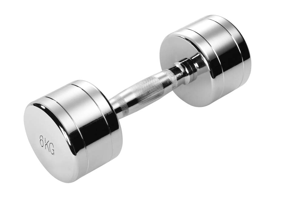 Trendy Sport Chrom Kurzhantel - 1 Stück - 6,0 KG