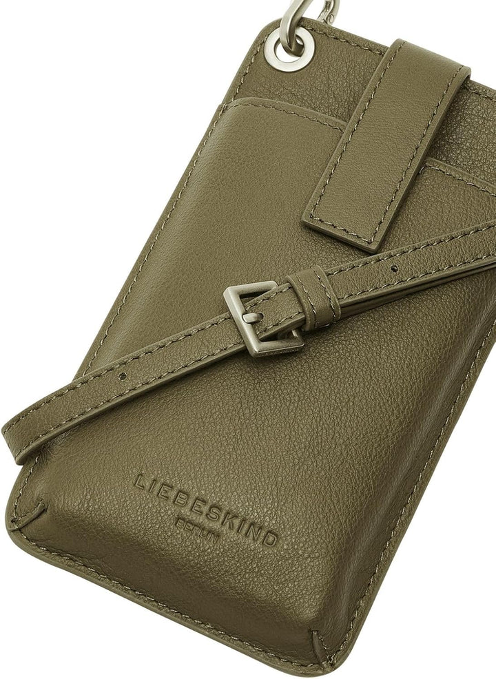 Liebeskind Damen Basics Mobile Pouch Neck Accessories Olive Paste, Olive Paste
