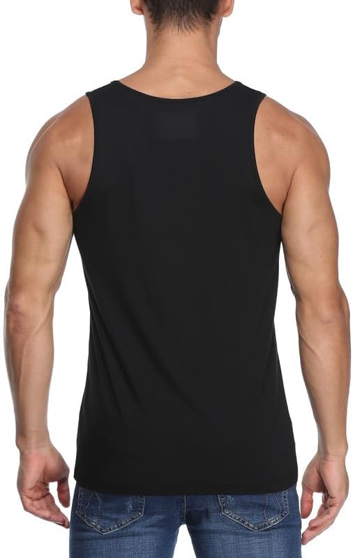 COLORFULLEAF 3/5er Pack Bambus V Ausschnitt T-Shirt Herren Stretch Unterhemd Männer Einfarbig Busine