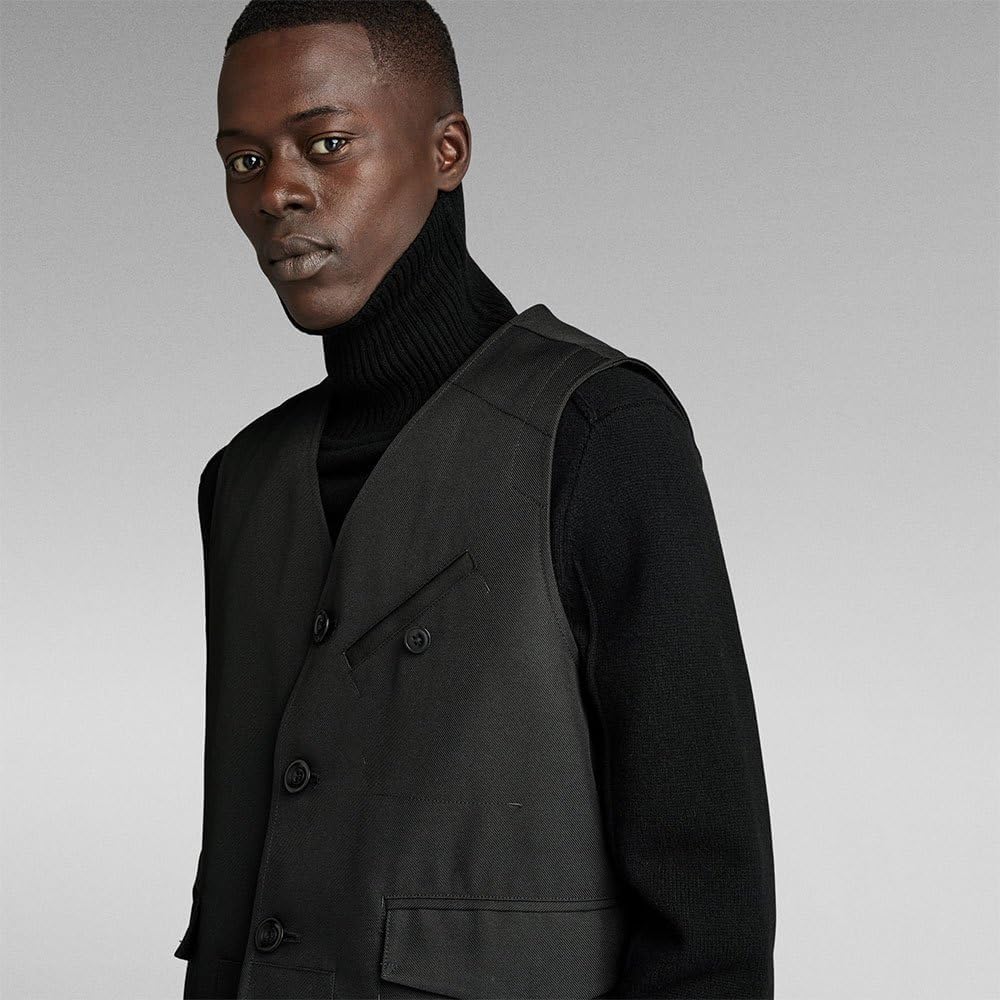 G-STAR Herren Midnight Weste Casual Blazer, M