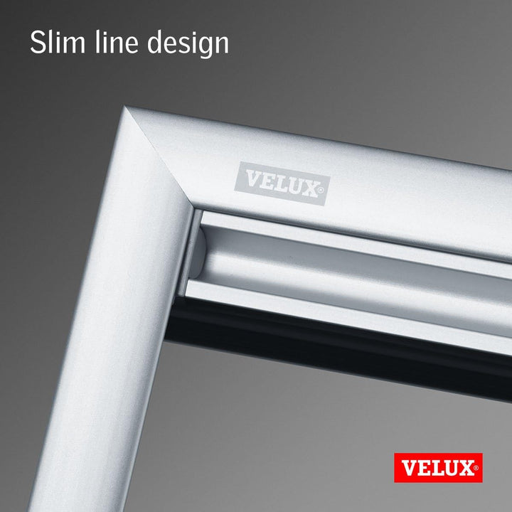 VELUX Original Verdunkelungsrollo (DKU), Silberne Seitenschienen, 334, 304, 1, Uni Hellbeige 334, 30