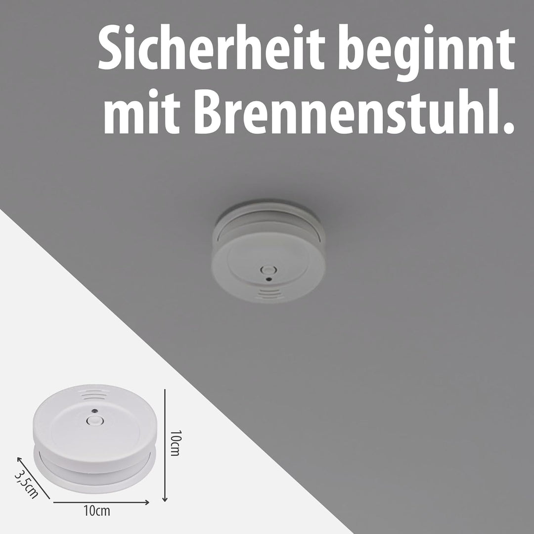 Brennenstuhl Rauchmelder Set, 3X RM C 9010 mit austauschbarer Batterie (geprüft nach EN 14604, durch