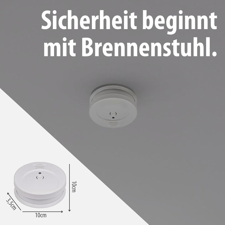 Brennenstuhl Rauchmelder Set, 3X RM C 9010 mit austauschbarer Batterie (geprüft nach EN 14604, durch