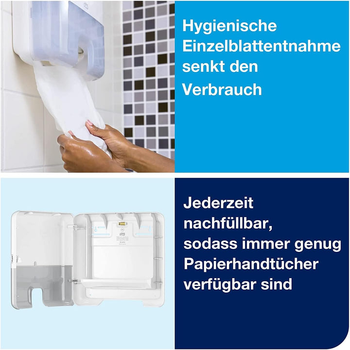 Tork Xpress weiche Multifold Papierhandtücher 100289 - H2 Premium Falthandtücher, 2-lagig, weiss & X