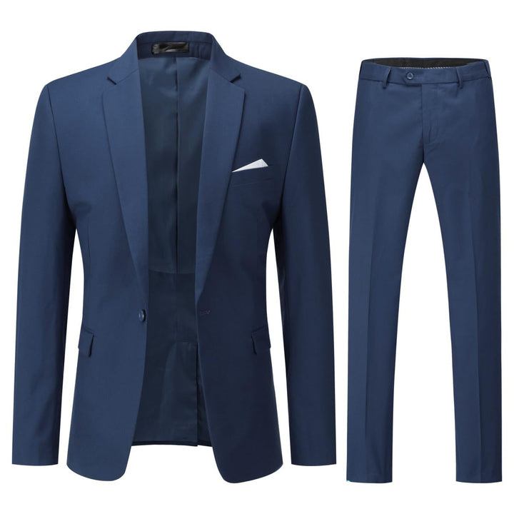 YOUTHUP Anzug Herren 2 Teilig Slim Fit Herrenanzug Business Hochzeit Modern Anzüge Sakko Anzughose X