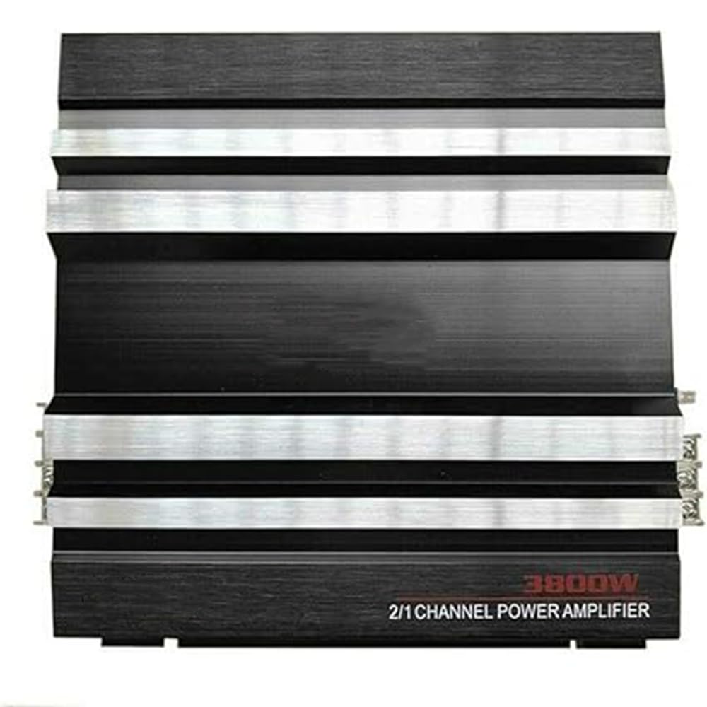 Stereo-Audio-Verstärker, TOTMOX 4 Ohm 3800 W Auto-Verstärker Super Bass Subwoofer Stereo-Verstärker,