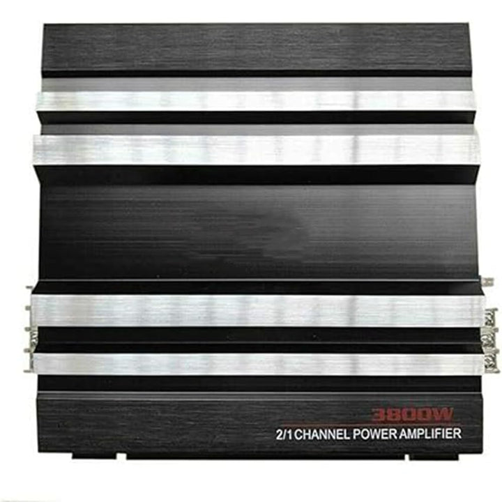 Stereo-Audio-Verstärker, TOTMOX 4 Ohm 3800 W Auto-Verstärker Super Bass Subwoofer Stereo-Verstärker,
