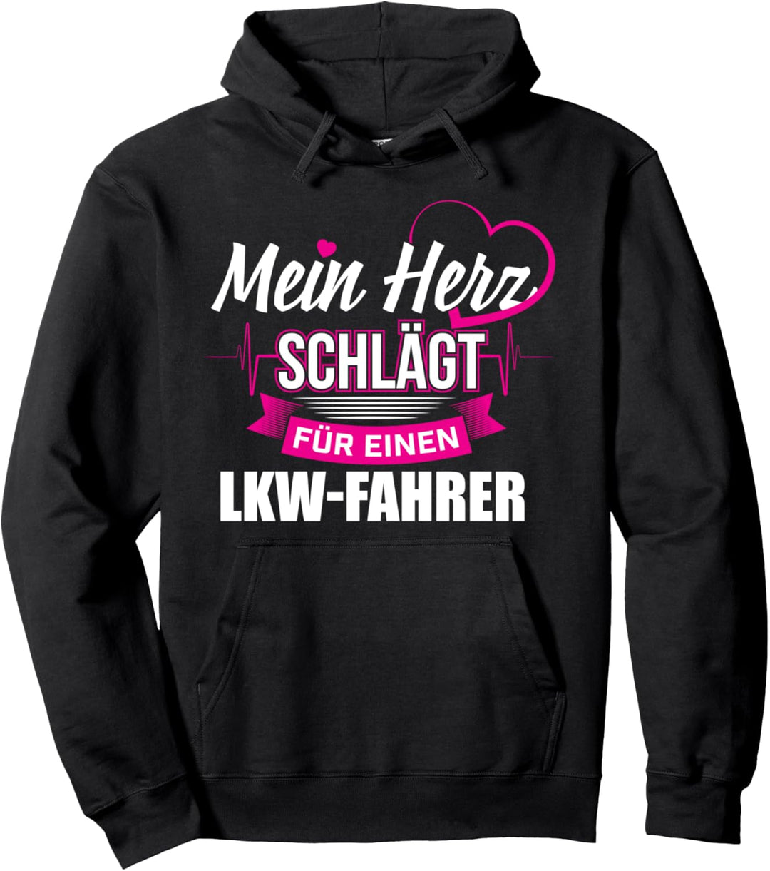 Herz schlägt für einen LKW-Fahrer - Fernfahrer Trucker Pullover Hoodie