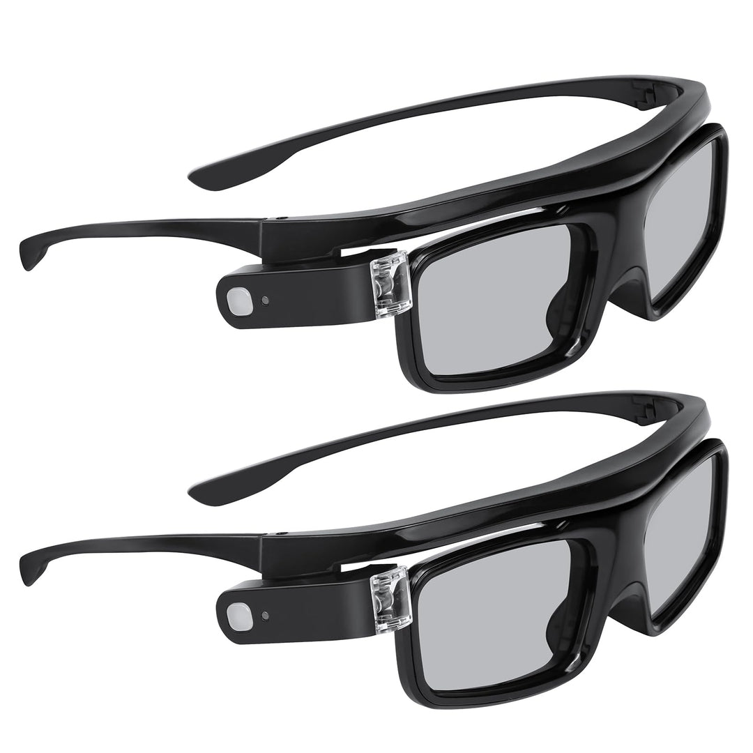 NexiGo DLP-Link 3D-Brillen, wiederaufladbare 3D-Aktiv-Shutter-Brillen kompatibel mit Aurora, Aurora