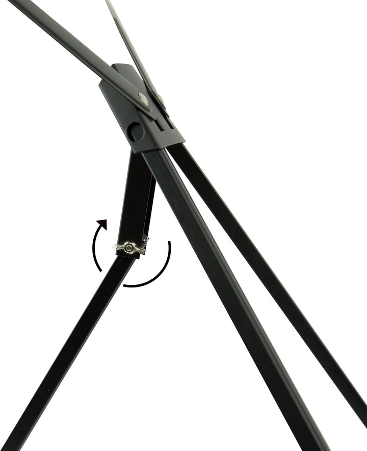 CONDA Aluminium Art Tisch Staffelei Stativ Display mit Gummifüssen, schwarz, 50,8 x 61 cm (Doppel Ar