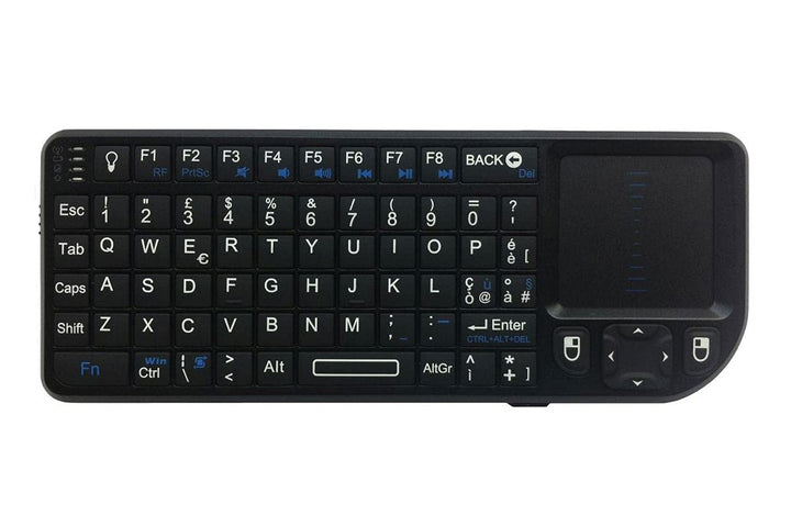 Rii Mini X2 Wireless + Bluetooth (italienisches Layout) - Mini-Tastatur mit Hintergrundbeleuchtung,