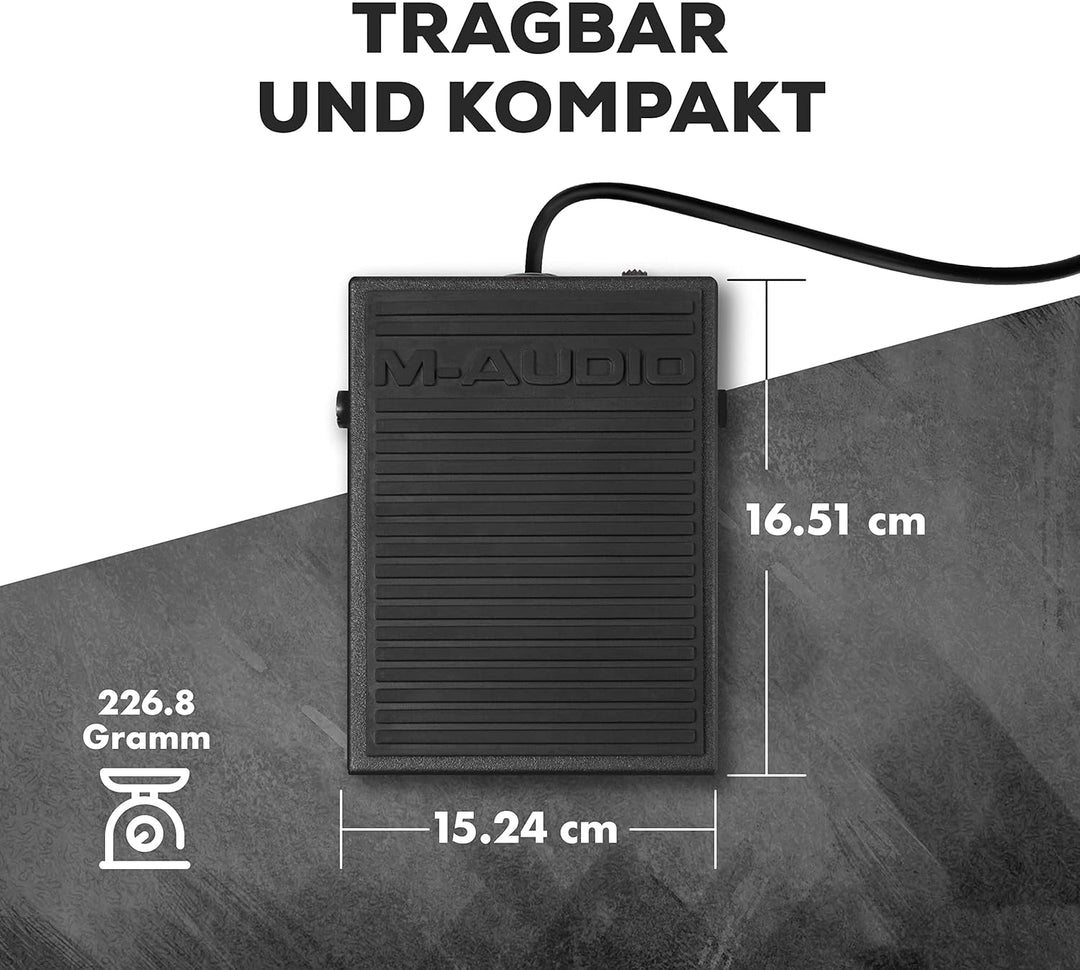 M-Audio SP-1 - Universal Sustain Pedal / Dämpferpedal für Keyboards, Schwarz, SP-1