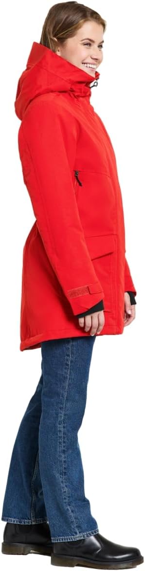 Didriksons Frida Damen Parka 7 34 Pomme Red, 34 Pomme Red