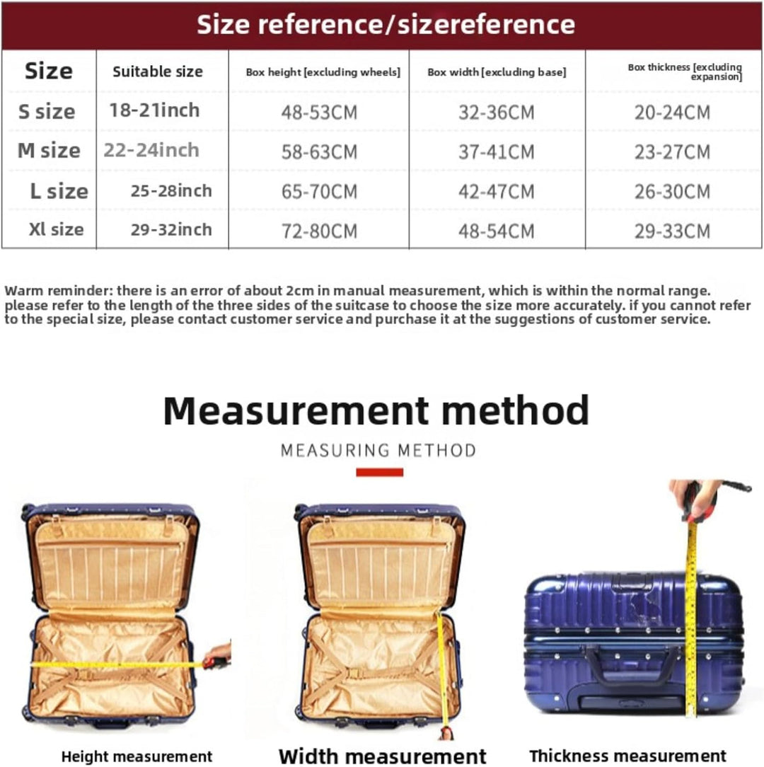 Elastic Travel Suitcase Protective Cover, Washable Luggage Cover,Protective Cover for Suitcases with