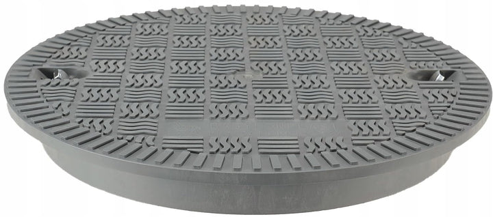 BabylonPlast Schachtabdeckung, Kanaldeckel, DN315, Kunststoff Schachtdeckel 15 kN, Abflusssteigrohr