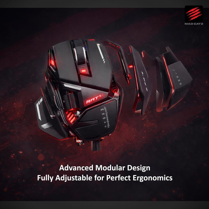 MadCatz R.A.T. 8+ Optical Gaming Mouse, Black R.A.T. 8+ Black, R.A.T. 8+ Black