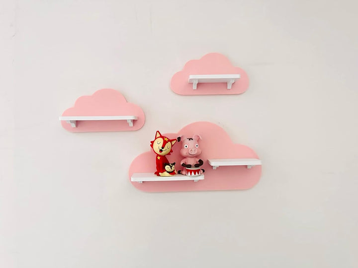 3er Wolken-Set Rosa passend/Kompatibel für die Toniebox Toniefiguren