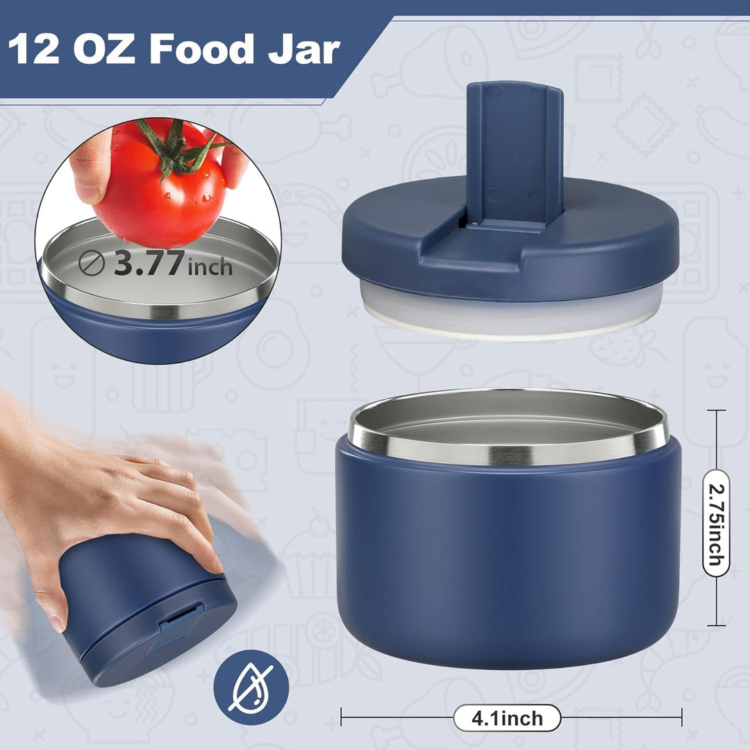 Itslife Thermobehälter für Essen 350ml Edelstahl Warmhaltebebehälter, Kinder auslaufsicherer Lunchbe