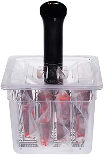 LIPAVI C10 Sous-Vide Wasserbad - 11,3 Liter, 32,3 x 26,2 x H:20,3 cm. Starkes, durchsichtiges Polyca