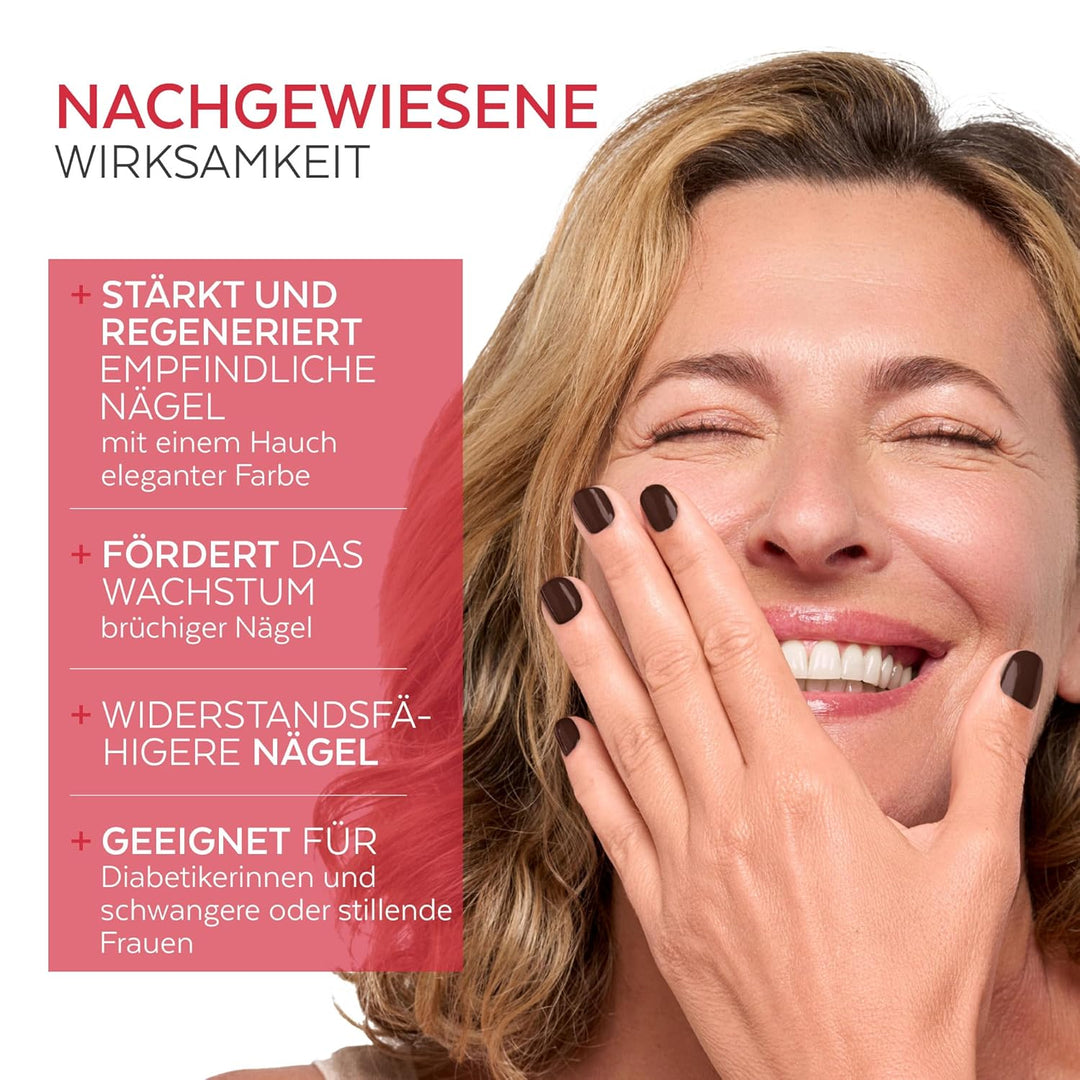 Nagelhärter Lack mit Biotin, Silizium und Keratin - Stärkt und repariert beschädigte, geschwächte, b