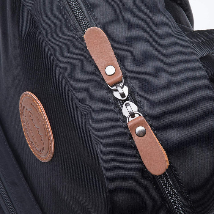 KAUKKO Schöner und durchdachter Rucksack mit Laptopfach für 15 Zoll Schule Uni 22L 5-2, Schwarz, 5-2