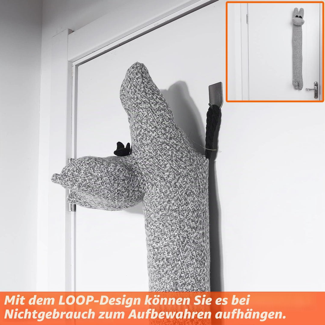 Robuster Zugluftstopper für die Tür, 86,4 cm, 1,4 kg, dekorativer schalldichter Tür-Zugluftblocker,