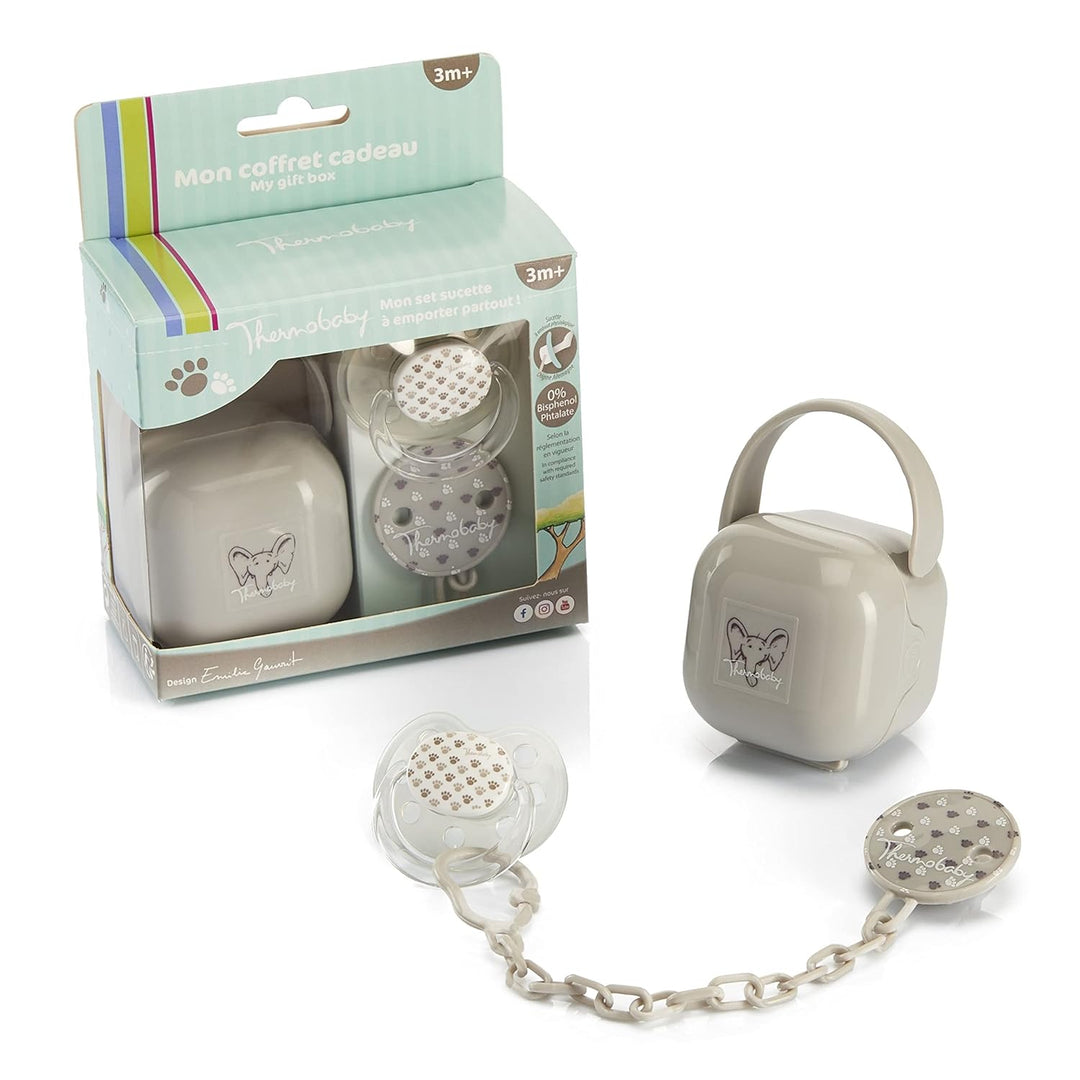 THERMOBABY Lunchpaket für 1. Alter – Flaschenwärmer – Fläschchen – Milchtransportbox – Flaschenbürst