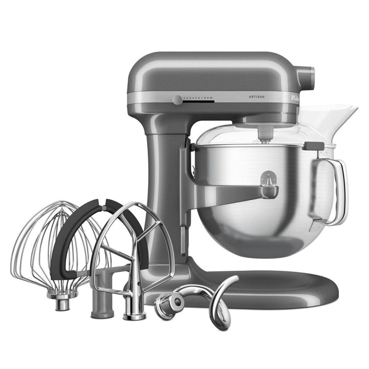 KitchenAid Artisan Küchenmaschine 6,6L Medallion Silber 5KSM70SHXEMS, Silber
