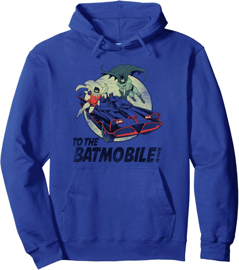 Batman Classic TV Series To the Batmobile Pullover Hoodie