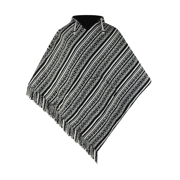 virblatt - Poncho Herren | Baumwolle | Herren Poncho Winter |zum Wenden| Mexiko Poncho Herren warm K