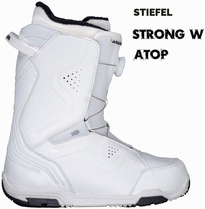 Airtracks Damen Snowboard-Set High M Carbon Rocker + Bindung Master W Fastec + Boots + Sb Bag 140 14