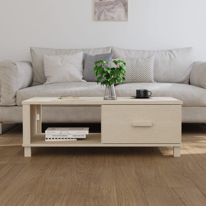 Gecheer Couchtisch mit Schublade Beistelltisch Wohnzimmertisch Kaffeetisch Sofatisch Teetisch Massiv